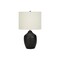 Monarch Specialties Lighting, 22 in.H, Table Lamp, Black Ceramic, Ivory / Cream Shade, Transitional I 9708 - alternate 2